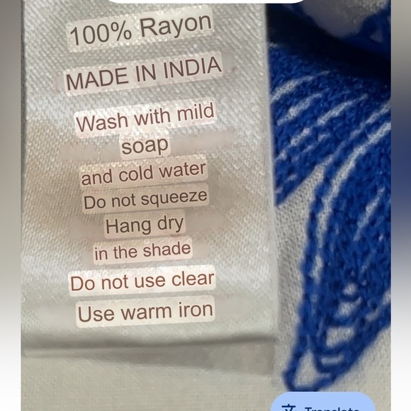 WAYAN NATURAL WEAR, Chic White Dress with Blue Embroidery SIZE M - Picture 11 of 11